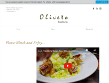 Tablet Screenshot of oliveto.ca